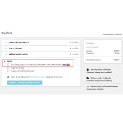 TPV Redsys (Devoluciones +  Bizum + Pago sin pedido) Módulo Prestashop