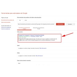 Google Rich Snippets Products Módulo Prestashop