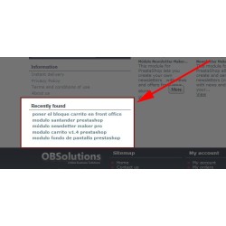 Recently Found SEO Keywords Módulo Prestashop