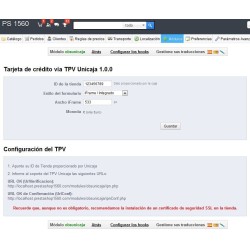 TPV Virtual Unicaja Módulo para PrestaShop