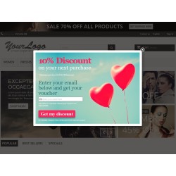 Popup captador de emails con vales de descuento Módulo Prestashop