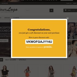 Popup captador de emails con vales de descuento Módulo Prestashop