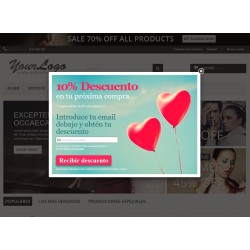 Popup captador de emails con vales de descuento Módulo Prestashop