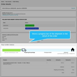 Barra de progreso de entrega estimada Módulo Prestashop